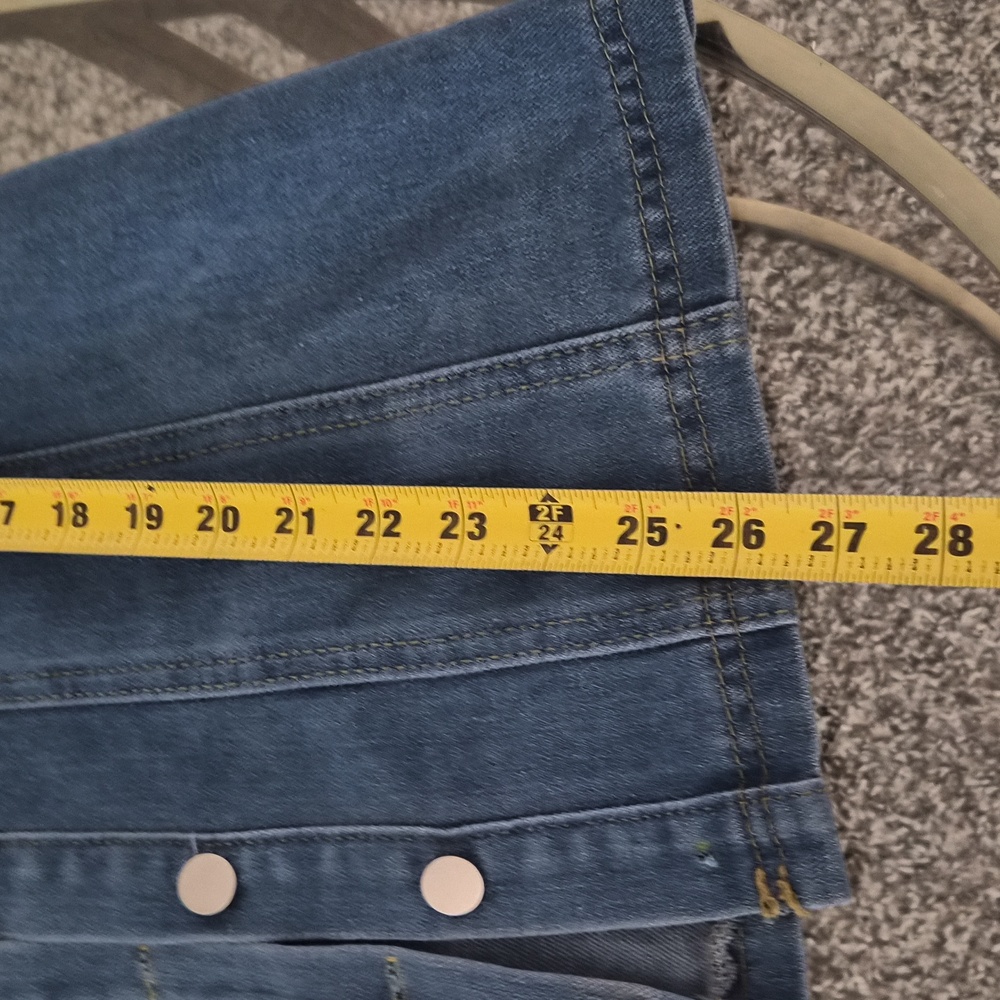 Amazon Essentials Blue Strapless Denim Dress - image 3